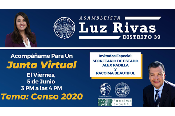 Luz Rivas and Alex Padilla graphic