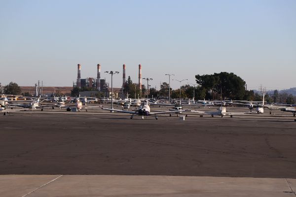 Whiteman Airport with planes