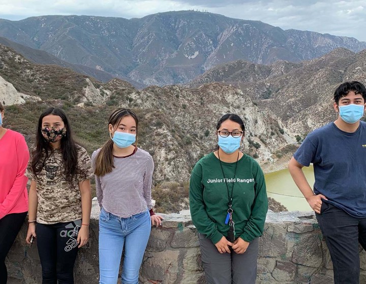 Junior Field Rangers Sendy, Victoria, Huong, Zeltzin and Daniel