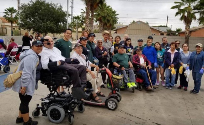 Volunteers and partners at Pacoima’s Wheelchair Wash and Resource Fair