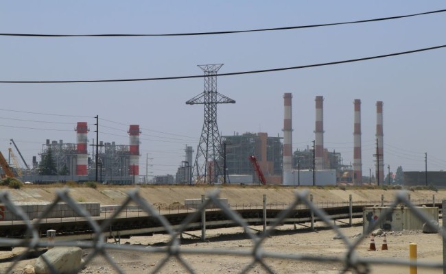 Valley Gas Plant through fence