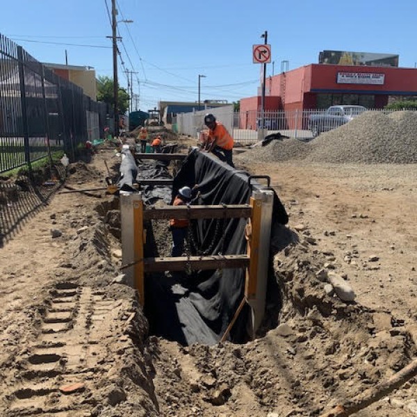 Infiltration Trench Installation