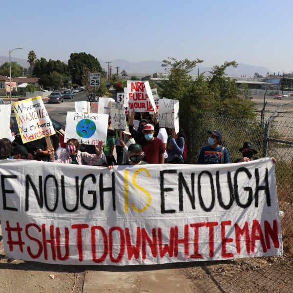 Community march and rally for the closure of whiteman airport