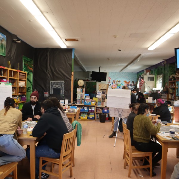 Our community taking part in a visioning session, reimagining the space currently occupied by Whiteman Airport
