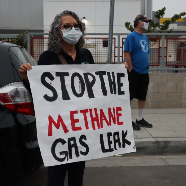 Maria Madrigal demands that the LADWP stop the methane leak at the Valley Generating Station
