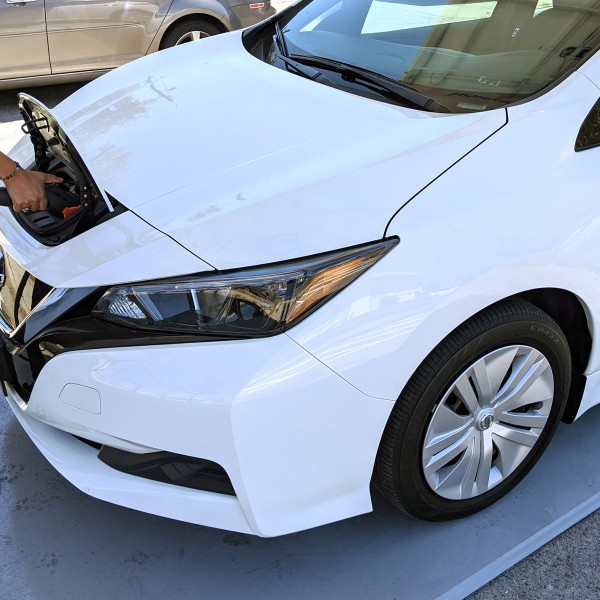 Charging port on the car