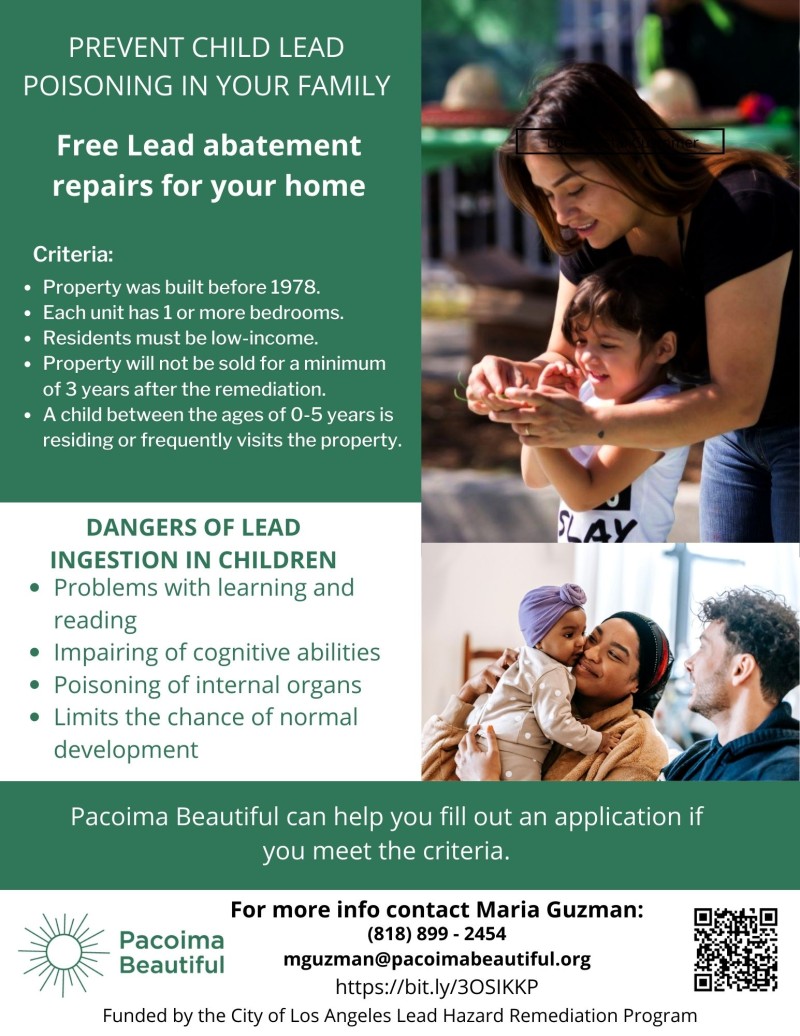 Prevent Child Lead Poisoning in your Family: Free Lead Abatement repairs for your home