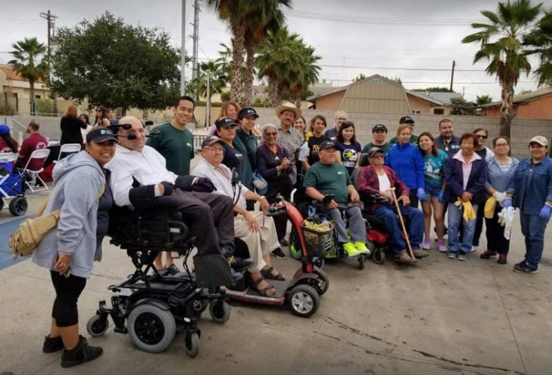 Volunteers and partners at Pacoima’s Wheelchair Wash and Resource Fair